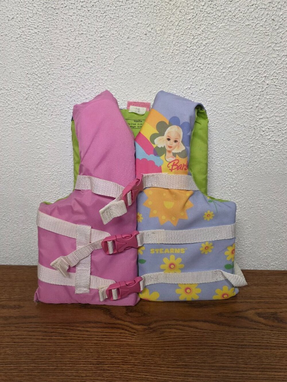 Water Floatation Barbie Vest by Stearns - Pink and Blue - 30lbs - 50lbs